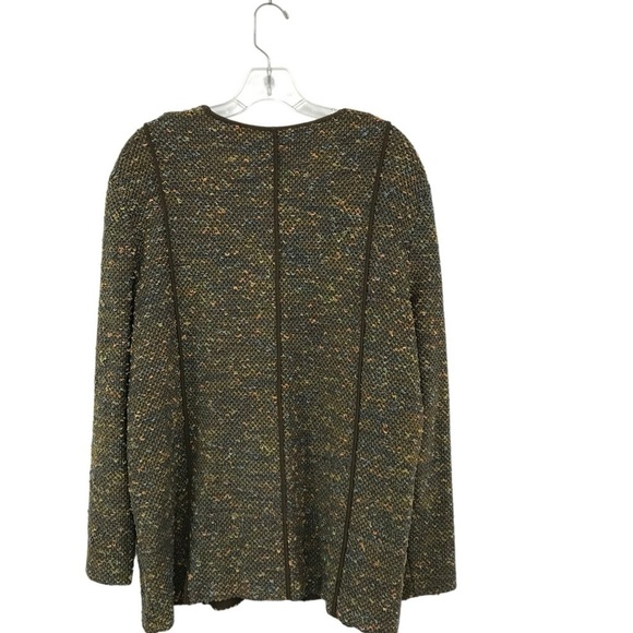 Jill Stern Wearable Art Multicolor Knit Cardigan XL - Picture 3 of 4